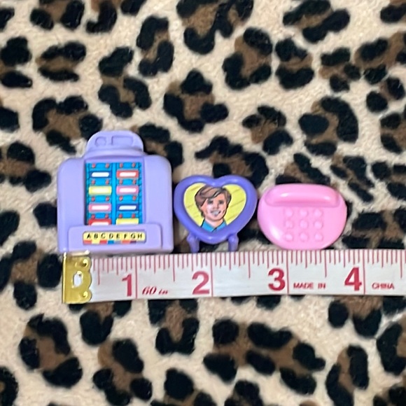 BARBIE 💕 Ken Doll Accessories Vintage 80s 90s Heart Picture Frame Jukebox Mini - Picture 6 of 16